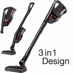 Miele SMUL1, Sans sac, Noir, 0,5 L, Sec, HEPA, Batterie