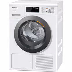 Miele TCH780WP, Pose libre, Charge avant, Pompe à chaleur, Blanc, Rotatif, Gauche