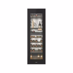 Miele KWT 6722 iGS-1, Refroidisseur de vin thermoélectrique, Intégré, 83 bouteille(s), G, Lumière intérieure, Noir