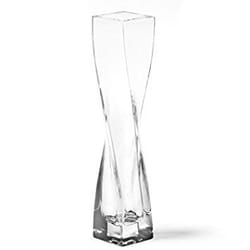 LEONARDO Swirl vase Vase carré Verre Transparent