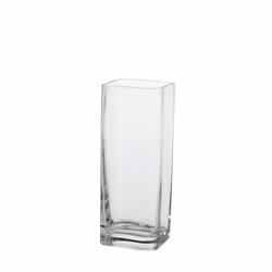 LEONARDO Lucca, Vase carré, Verre, Transparent, Intérieure, 300 mm, 110 mm