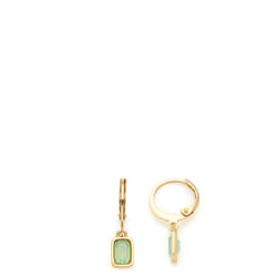 LEONARDO 021653 boucle d'oreille Boucles d'oreilles à clipser Acier inoxydable Or, Vert