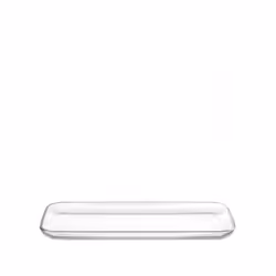 LEONARDO Ciao, Assiette de service, Verre, Transparent, Rectangulaire, 337 mm, 169 mm