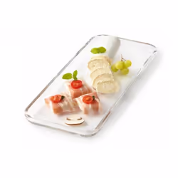LEONARDO Ciao Verre Transparent Rectangulaire Assiette de service