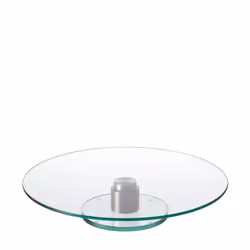 LEONARDO TURN, Plat à gâteau, Verre, Transparent, Rond, 34 cm, 33 cm