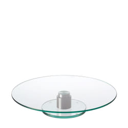 LEONARDO TURN Verre Transparent Rond Plat à gâteau