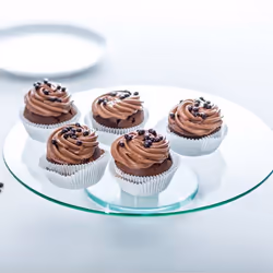 LEONARDO TURN Verre Transparent Rond Plat à gâteau