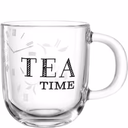 LEONARDO Ufficio Tea Time, Unique, 0,4 L, Noir, Transparent, Verre, Tasse, Universel