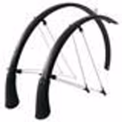 Garde-boue SKS Bluemels B45 noir pour vélo sur route - Avant et arrière - 28 pouces