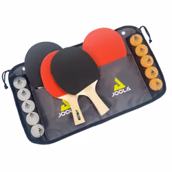 Raquettes et 10 balles de tennis de table Joola Family CT (x4)