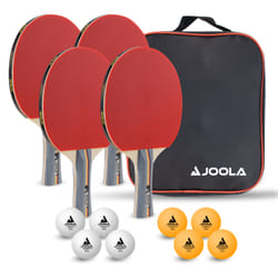 Raquettes et 8 balles de tennis de table Joola Team school (x4)