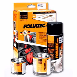 FOLIATEC Brake Caliper Lacquer Set, Noir, Peinture émaillée, Liquide