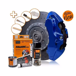 Kit de peinture pour étriers de frein Foliatec - Jaune Speed - 3 Composants