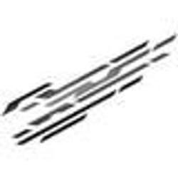 Film adhésif pour voiture - FOLIATEC - Car Design Street - Noir - Lot de 2 - Plastique