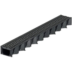 Cav self ® hexaline 2.0 et matelassé base antidérapante avec caniveau kunststoffrost microgrip 1 m ACO 319210