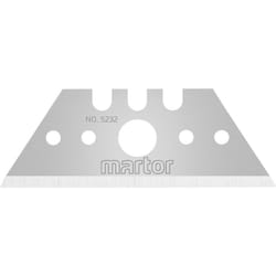Martor - 523270 Lame de rechange couteau de sécurité 04152, 125001, 08152, 07105, 07152, 07205, 07252, 123001, 14152 ruban d'acier 10 pièces/p S312421