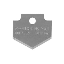 Martor - 760.50 lame à bout triangulaire ''n° 760'', argent, set de 10 pièces