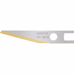 description Le fil de grafice N° La lame 8605 de Martor est une lame de haute qualité en acier avec revêtement tin. Il est tr ...