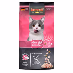 Leonardo Cat Food Adult Light & Sterilised, Adulte, Toutes races, Volaille, 300 g