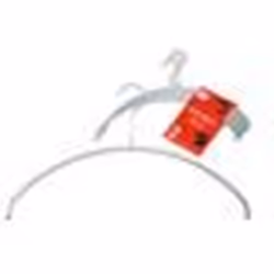 MAWA Cintres - Lot de 10 - Cintres Gagne-Place Antiglisse pour T-Shirts et Pulls - Crochet Pivotant 360° - 40 cm Argent