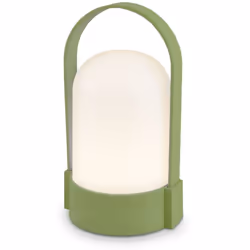 Lampe de table LED vert tilleul Cette lampe de table compacte accu impressionne par son design l gant et son anse pratique. A ...