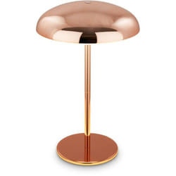 B.k.licht - Briloner caxa Lampe de table led sans fil IP44, dimmable, tactile, batterie, protection contre les projections d'eau, couleur cuivre,