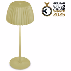 Lampe de salon à poser CHAMP en vert : Élégante lampe à batterie primée (German Design Award 2025, 2? place Luminaire de lann ...