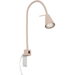 B.k.licht - Briloner tuso Applique murale intérieure, orientable, bras flexible, couleur de lumière blanc chaud, beige, Ø6 x 40,5 cm