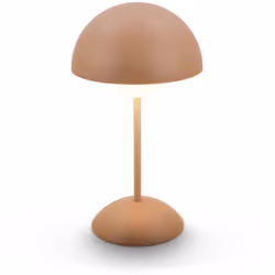 Lampe de table à batterie couleur Coffee : Cette lampe de table extérieur élégante avec abat-jour sphérique et LED 3W (250lm, ...