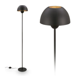B.k.licht - Briloner gryde Lampadaire, interrupteur à câble, douille E27, max. 10W, noir, Ø25 x 156,5 cm