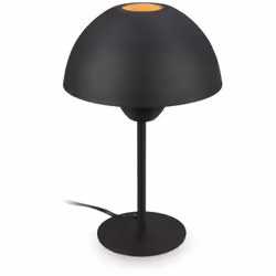 Lampe de chevet noire au design moderne et épuré Cette lampe à poser en métal noir séduit par son style contemporain et minim ...