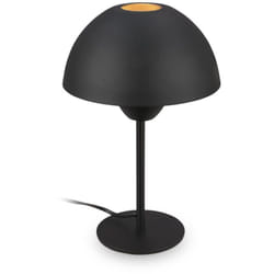 Briloner GRYDE Lampe de table, interrupteur à câble, douille E14, noir, Ø20 x 31 cm