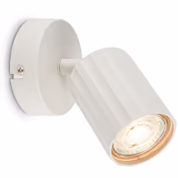 Spot en blanc cass Ce spot moderne en m tal impressionne par son l gant bo tier stri et son culot GU10 (max. 9W). Il offre de ...