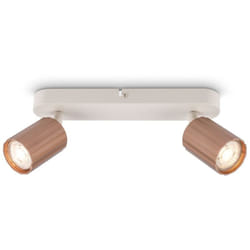 B.k.licht - Spot de plafond Plafonnier Lampe de plafond Chambre coucher Orientable 2 ampoules