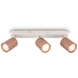 B.k.licht - Spot de plafond Plafonnier Lampe de plafond Chambre coucher Pivotant 3 ampoules