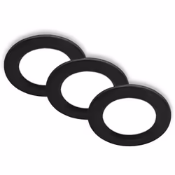 Design extra-plat: Ce lot spot encastrable séduit par son format fin (hauteur 28mm) et sa finition noire moderne, idéal pour  ...