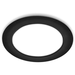 B.k.licht - Briloner jeft Spot led encastrable 230V, plat, 17 cm de diamètre, lumière blanc neutre, noir, Ø17 x 3 cm