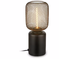 Lampe de chevet design noire au style industriel épuré Cette lampe de chevet séduit par son design tout en métal noir et son  ...