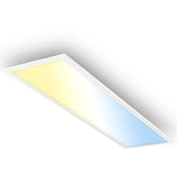 B.k.licht - Briloner piatto Panneau led, dimmable, télécommande, cct, protection contre les projections d'eau, blanc, 100 x 25 x 6 cm