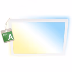 Panneau LED CCT moderne au design pur Ce luminaire de salon blanc ultra-efficace allie une puissance lumineuse lev e un desig ...