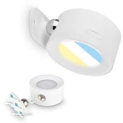B.k.licht - Briloner tari Lampe murale sans fil, batterie, variateur, tactile, amovible par aimant, blanc, 9 x 7,5 x 4 cm