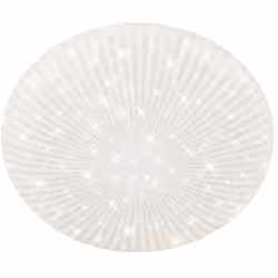 Plafonnier LED moderne au d cor styl Ce luminaire LED blanc allie des l ments de design d coratifs un effet d' toile scintill ...