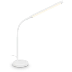 Briloner MURA Lampe de table LED, tactile, variateur, couleur de lumière blanc chaud, fonction mémoire, blanc, 13 x 72,5 cm
