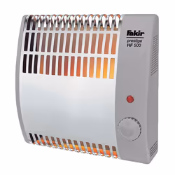 Fakir Prestige HF 500, Radiateur sans huile, IP21, CE, Intérieure, Sol, Gris, Acier