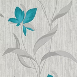 Papier peint - Erismann - Fleur Sarcelle - Vinyle texturé - 1005 m x 53 cm - Floral et végétal