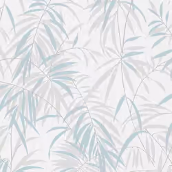 vinyle expansé 10067-18 papier peint intissé fleurs floral 0.53 x 10.05 m Erismann Bestseller turquoise