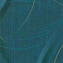 Papier peint intissé 10218-19 Papier peint rayures vagues 0.53 x 10.05 m Erismann GMK - Fashion For Walls turquoise