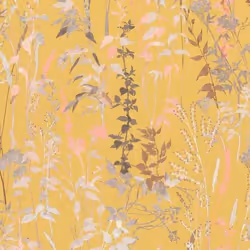 vinyle expansé 10258-03 papier peint intissé fleurs floral 0.53 x 10.05 m Erismann Casual Chic jaune