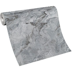 Erismann - bricoflor Papier Peint imitation marbre gris Tapisserie design effet marbre gris Papier Peint intissé pour cuisine, salon & plus