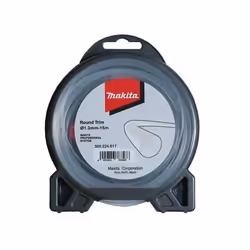 Makita 369224807 Débroussailleuse ronde en fil blanc Coupe-bordure 1,3 mm 15 m CARACTÉRISTIQUES TECHNIQUES Diamètre du fil ny ...
